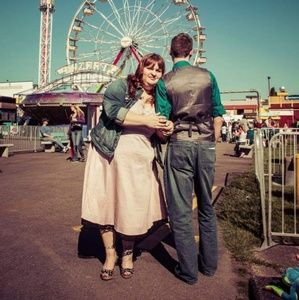Size 24 Torrid pink polka dot dress